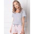 Пижама с шортами Aruelle Q GREY, Цвет: серый/розовый, Размеры: XL Пижама с шортами Aruelle Q GREY, Цвет: серый/розовый, Размеры: XL