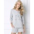 Пижама с шортами Aruelle SWEET BEAR GREY, Цвет: серый, Размеры: M