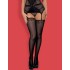 Чулки Obsessive LUSTELLA STOCKINGS, Цвет: черный, Размеры: S/M/L