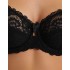 Кружевной мягкий бюстгальтер Simona M 484 черный, Цвет: черный, Размеры: 85E, изображение 4