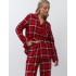 Женская пижама из фланели Aruelle BELL, Цвет: красный, Размеры: S