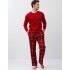 Пижама мужская со штанами Aruelle BENSON, Цвет: красный, Размеры: M, изображение 3