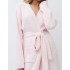 Мягкий халат с поясом Aruelle JESSICA, Цвет: светло-розовый, Размеры: M, изображение 4
