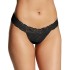 Кружевные трусики стринги Maidenform DMESLT чёрный, Цвет: чёрный, Размеры: S