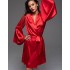 Шёлковый натуральный халат Mia-Amore MERLOT 4743 красный, Цвет: красный, Размеры: S/M, изображение 4
