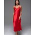 Шёлковая длинная сорочка Mia-Amore MERLOT 4744 красный, Цвет: красный, Размеры: 5XL, изображение 4