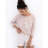 Хлопковая пижама с шортами Sensis LAMA, Цвет: бежевый, Размеры: S, изображение 3