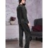 Атласная пижама Mia-Mella MIRABELLA 2216 черный, Цвет: черный, Размеры: 2XL, изображение 2