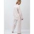 Хлопковая пижама с брюками Aruelle ZEPHYR, Цвет: кремовый/розовый, Размеры: XS, изображение 3