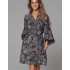 Короткий запашной халат Mia-Amore JOLINE 5583, Цвет: черный, Размеры: 2XL/3XL Короткий запашной халат Mia-Amore JOLINE 5583, Цвет: черный, Размеры: 2XL/3XL