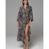 Длинный запашной халат Mia-Amore JOLINE 5589, Цвет: черный, Размеры: 2XL/3XL, изображение 3 Длинный запашной халат Mia-Amore JOLINE 5589, Цвет: черный, Размеры: 2XL/3XL, изображение 3