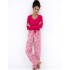 Женская пижама с брюками Sensis LANDRY, Цвет: фуксия, Размеры: XL, изображение 3