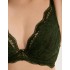Кружевной мягкий бюстгальтер Esotiq 43634 KAVI тёмно-зелёный, Цвет: тёмно-зелёный, Размеры: 65D, изображение 3