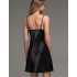 Короткая шёлковая сорочка Mia-Amore LILIROSE 4590 черный, Цвет: черный, Размеры: 3XL, изображение 2