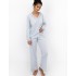 Хлопковая пижама с брюками Sensis LUCILLE, Цвет: голубой, Размеры: M, изображение 4
