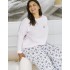 Женская хлопковая пижама Taro 3465/3466 ELLA, Цвет: светло-розовый/белый, Размеры: 2XL, изображение 3 Женская хлопковая пижама Taro 3465/3466 ELLA, Цвет: светло-розовый/белый, Размеры: 2XL, изображение 3
