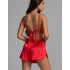 Атласный комплект топ+шорты+халат Mia-Amore LOLI 2312 красный, Цвет: красный, Размеры: 2XL, изображение 4