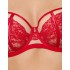 Мягкий бюстгальтер балконет Subtille BELINDA RED balconette soft, Цвет: красный, Размеры: 65E, изображение 3