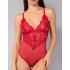 Прозрачное боди с кружевом Sielei DELICE 7859B rosso, Цвет: rosso (красный), Размеры: 75B