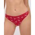 Стринги с рождественским принтом Ysabel Mora 19488, Цвет: красный, Размеры: L