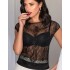 Майка из кружева и сатина Leilieve CHRISTMAS M1003 black, Цвет: black (черный), Размеры: M