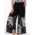 Широкие брюки с цветочным узором Jantzen JZ26066C, Цвет: чёрный/белый, Размеры: L