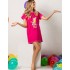Удлиненная футболка Sielei FASHION SUMMER HE41 fuxia, Цвет: fuxia (фуксия), Размеры: XL