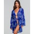 Короткий пляжный халат Cosita Linda CLC26079 MEXICAN BLAZE, Цвет: синий, Размеры: L