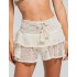 Короткая пляжная юбка Cosita Linda CLC26120 ETHEREAL NATURE, Цвет: молочный, Размеры: M