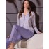 Пижама лонгслив с брюками Lormar TODAY 654099LU violette/glicine, Цвет: violette/glicine (фиолетовый), Размеры: 2XL