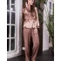 Атласный комплект жакет+брюки Mia-Amore ELIZA 8176 золотистый, Цвет: золотистый, Размеры: 2XL