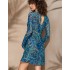 Туника из микросетки Mia-Amore TROPICAL ISLAND 2361, Цвет: синий, Размеры: 2XL