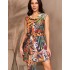 Туника с широким поясом Mia-Amore COLIBRI 5681, Цвет: мультицвет, Размеры: M