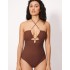 Слитный купальник Ysabel Mora SAND 83360 коричневый, Цвет: коричневый, Размеры: 85B
