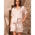 Комплект рубашка с шортами Mia-Amore TELMA 5787, Цвет: латте, Размеры: 3XL