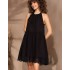 Короткий сарафан из муслина Mia-Amore LARNACA 5750 черный, Цвет: черный, Размеры: XL