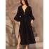 Длинный пляжный халат Mia-Amore LARNACA 5759 черный, Цвет: черный, Размеры: L/XL
