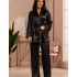 Шелковый комплект тройка Mia-Amore LILIROSE 4017 черный, Цвет: черный, Размеры: L