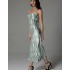 Длинная шелковая сорочка Mia-Amore TIFFANY 4918, Цвет: мятный, Размеры: 2XL