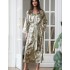 Длинный халат на пуговицах Mia-Amore ANTONIA 4027, Цвет: мультицвет, Размеры: 2XL