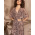 Комплект из принтованной сетки Mia-Amore EVERLY 2386, Цвет: коричневый, Размеры: 2XL