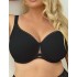 Бюстгальтер минимайзер Kris Line COTTON FLOWER BLACK Soft Pro Comfort, Цвет: черный, Размеры: 65I
