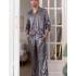Мужская шелковая пижама Mia-Amore DIORA 4997 графит, Цвет: графит, Размеры: 4XL