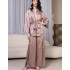 Комплект-тройка из жаккардового атласа Mia-Amore FLORENCE 2356, Цвет: карамель, Размеры: S