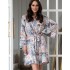 Короткий халат с цветами Mia-Amore MARIEL 4963, Цвет: мультицвет, Размеры: L/XL