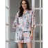 Шелковый комплект с шортами Mia-Amore MARIEL 4965, Цвет: мультицвет, Размеры: 3XL