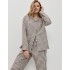 Пижама из хлопка Aruelle SELIN, Цвет: коричневый/бежевый, Размеры: XS
