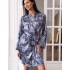 Короткий запашной халат Mia-Amore MARJANI 9003, Цвет: темно-синий, Размеры: L/XL