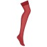 Чулки Obsessive S800 STOCKINGS рубиновый, Цвет: рубиновый, Размеры: L/XL, изображение 3