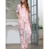 Шелковый комплект с брюками Mia-Amore EDEM 5975, Цвет: розовый, Размеры: XL